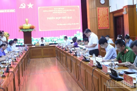 Đà Nẵng Ban Chỉ Đạo Phòng Chống Tham Nhũng, Lãng Phí, Tiêu Cực Thành Phố Khai Mạc Phiên Họp Thứ 2. (Ảnh: Anh Đào)