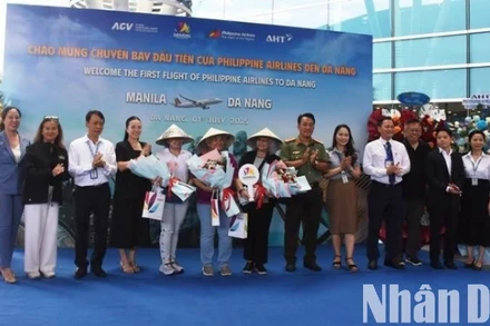 Hãng hàng không quốc gia Philippine Airlines mở đường bay trực tiếp tới Đà Nẵng. (Ảnh: ANH ĐÀO)