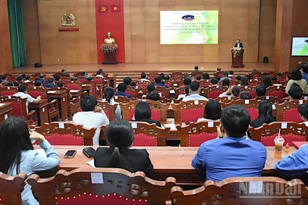 Quang cảnh hội nghị. (Ảnh: ANH ĐÀO)