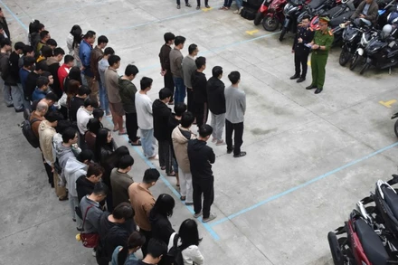 Công an thành phố Đà Nẵng triệu tập 63 đối tượng liên quan. Ảnh: Công an cung cấp