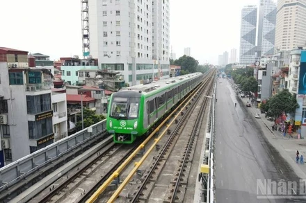Đường sắt đô thị Hà Nội góp phần xây dựng Thủ đô văn minh, hiện đại.