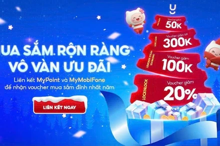 MyMobiFone phối hợp MyPoint triển khai chương trình ưu đãi mua sắm cuối năm.
