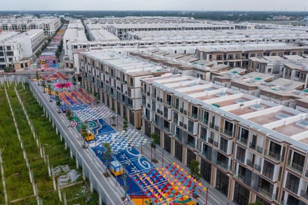 Toàn cảnh Phố đi bộ Millennia Journey – Hành trình Thiên niên kỷ nhìn từ trên cao.