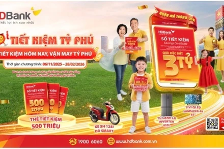 Tiết kiệm-Sinh lời-Cơ hội trở thành “tỷ phú” cùng HDBank.