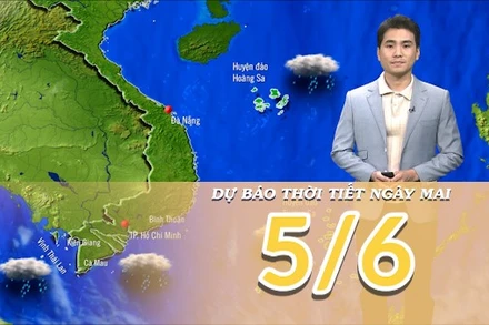 [Video] Dự báo thời tiết đêm nay và ngày mai 5/6/2025: Mưa giảm dần trên các khu vực 