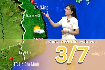 [Video] Dự báo thời tiết đêm nay và ngày mai 3/7/2025: Mưa tiếp diễn trên các khu vực