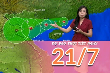 [Video] Dự báo thời tiết ngày 21/7/2025: Khu vực Bắc Bộ và Bắc Trung Bộ chịu ảnh hưởng từ hoàn lưu của bão số 3 