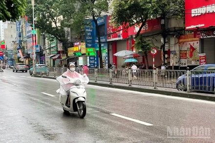 Khu vực Hà Nội có mưa và mưa nhỏ rải rác, từ đêm nay trời rét. (Ảnh minh họa: Đ.T)