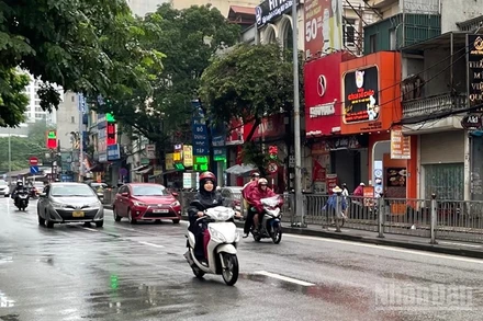 Dự báo khu vực Hà Nội từ đêm 1/1/2026 trời chuyển rét. (Ảnh: Đ.T)