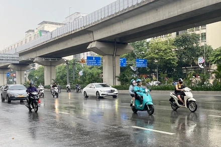 Dự báo khu vực Hà Nội có mưa vừa, mưa to và dông. (Ảnh minh họa: Đ.T)