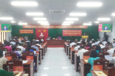 Quang cảnh kỳ họp Hội đồng nhân dân tỉnh Phú Yên.