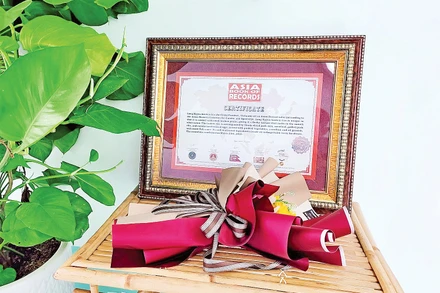 Bằng công nhận kỷ lục.