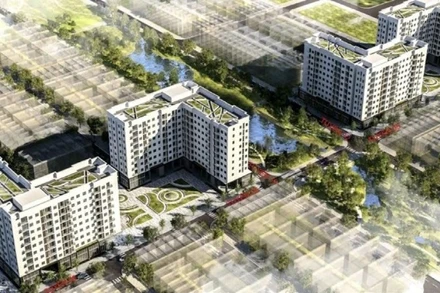 Dự án nhà ở xã hội ở phường Vũ Phúc (tỉnh Hưng Yên).