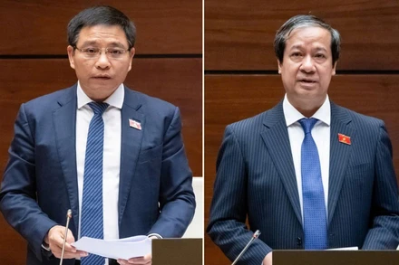 Bộ trưởng Tài chính Nguyễn Văn Thắng và Bộ trưởng Giáo dục và Đào tạo Nguyễn Kim Sơn sẽ đăng đàn trả lời chất vấn của các đại biểu Quốc hội.