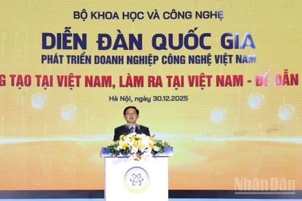 Phó Thủ tướng Hồ Quốc Dũng chủ trì và phát biểu chỉ đạo tại diễn đàn. (Ảnh: PV)