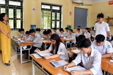 Nhà giáo được hưởng nhiều chính sách hỗ trợ từ 1/1/2026, theo Luật Nhà giáo 2025. (Ảnh: TTXVN)