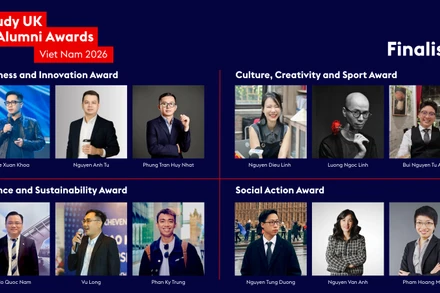 12 ứng viên giải thưởng Study UK Alumni Awards 2026. (Ảnh: HỘI ĐỒNG ANH TẠI VIỆT NAM)