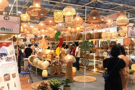 Một gian hàng của đoàn Sở Công thương Hà Nội tham gia hội chợ Lifestyle Việt Nam 2025.