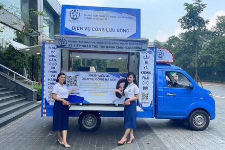 Mô hình dịch vụ công lưu động của thành phố Hà Nội.