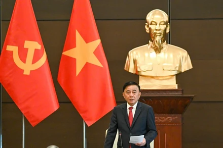 Đồng chí Trần Cẩm Tú, Ủy viên Bộ Chính trị, Thường trực Ban Bí thư. (Ảnh: DUY LINH)