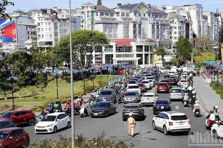 Khu vực trung tâm tỉnh Lâm Đồng dịp Tết Dương lịch 2026.