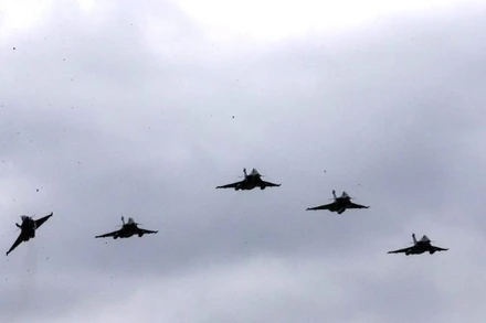 Máy bay chiến đấu Rafale do Pháp sản xuất. (Ảnh: Tân hoa xã)