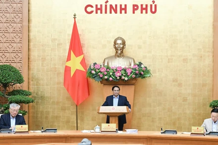 [Ảnh] Thủ tướng Phạm Minh Chính chủ trì Phiên họp Chính phủ thường kỳ tháng 10