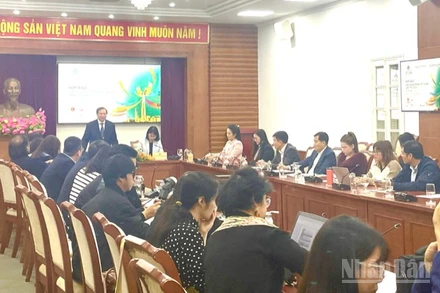 Toàn cảnh họp báo về Liên hoan Phim Việt Nam lần thứ XXIV. 