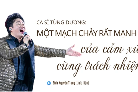 Ca sĩ Tùng Dương: Một mạch chảy rất mạnh của cảm xúc cùng trách nhiệm