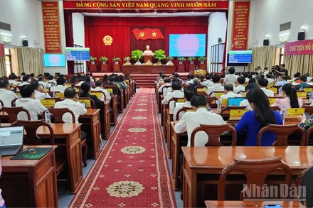 Quang cảnh Kỳ họp Hội đồng nhân dân thành phố Cần Thơ.