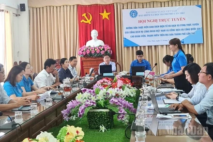 Bảo hiểm xã hội thành phố Cần Thơ hướng dẫn giao dịch điện tử và dịch vụ công trực tuyến.