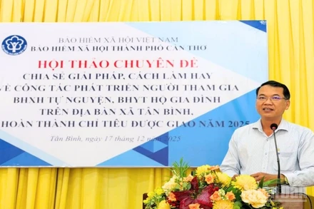 Ông Nguyễn Thanh Tâm, Phó Giám đốc Bảo hiểm xã hội thành phố Cần Thơ.