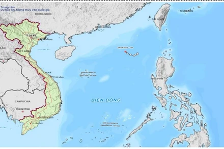Bản đồ quỹ đạo áp thấp nhiệt đới.