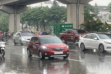 Khu vực Hà Nội có mưa vừa, mưa to và dông. (Ảnh minh họa: Đ.T)