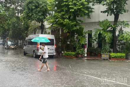 Dự báo khu vực Hà Nội có lúc có mưa rào và dông. (Ảnh minh họa: Đ.T)