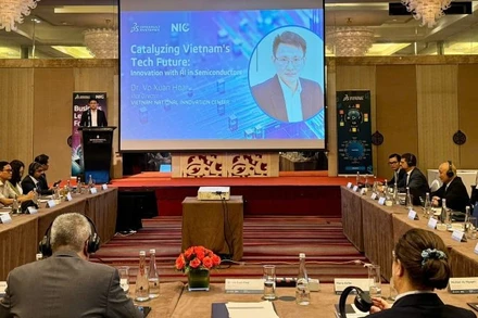 Diễn đàn này được xây dựng trên cơ sở Biên bản Ghi nhớ được ký kết giữa Dassault Systèmes và Trung tâm Đổi mới sáng tạo Quốc gia (NIC) vào năm 2024 nhằm thúc đẩy quá trình chuyển đổi số của Việt Nam và củng cố hệ sinh thái đổi mới sáng tạo. (Ảnh: HNV)