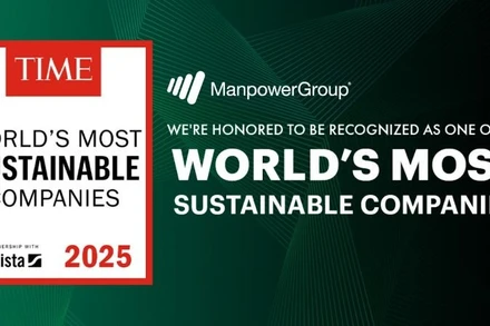 Vinh danh "Các công ty bền vững nhất thế giới năm 2025". (Ảnh: MANPOWERGROUP VIỆT NAM)