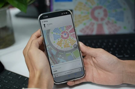 Bản đồ số triển lãm “80 năm Hành trình Độc lập-Tự do-Hạnh phúc”.