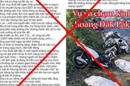 Thông tin sai sự thật từ tài khoản tên Trung Kim Hoàng nền tảng Facebook.