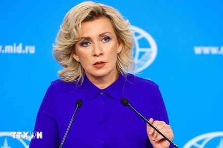 Người phát ngôn Bộ Ngoại giao Nga Maria Zakharova. (Ảnh: TASS/TTXVN)