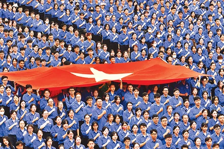 Lực lượng tình nguyện viên Thủ đô gặp gỡ, giao lưu và tập huấn trước đại lễ.