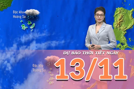 [Video] Dự báo thời tiết ngày 13/11/2025: Không khí lạnh tăng cường