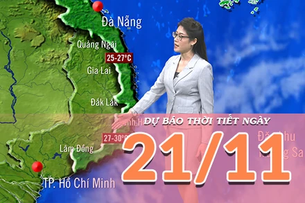 [Video] Dự báo thời tiết ngày 21/11/2025: Miền Bắc hửng nắng vào ban ngày, tiết trời chuyển ấm áp hơn 