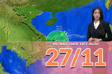 [Video] Dự báo thời tiết ngày 27/11/2025: Không khí lạnh tăng cường khiến Bắc Bộ rét sâu