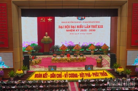 Quang cảnh Đại hội. (Ảnh: HẢI ĐĂNG)