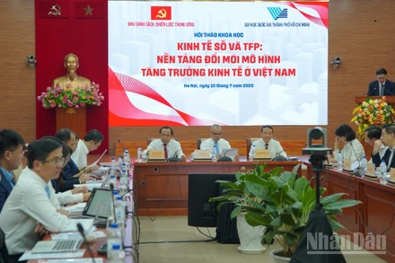 Quang cảnh hội thảo. (Ảnh: HẢI ĐĂNG)