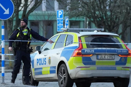 Cảnh sát Thụy Điển. (Ảnh: X)