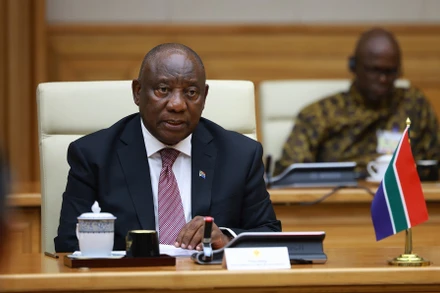Tổng thống Nam Phi Matamela Cyril Ramaphosa. (Ảnh: TTXVN)