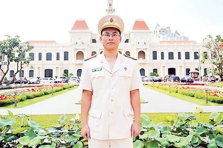 Đại úy Trần Vĩnh Chiến. (Ảnh Công an Thành phố Hồ Chí Minh)