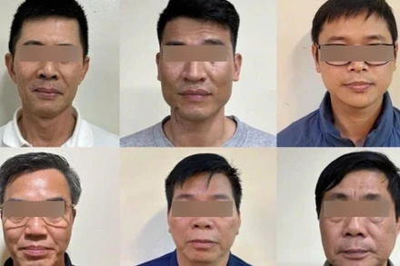 Bị cáo Nguyễn Duy Hưng và các đồng phạm trong vụ án.